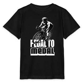 Pedal To Medal Road Bike Road Bike Road Bikes Road Bike - Stanley/Stella MINI CREATOR Kids’ T-Shirt - black - Front - Mikhail (115cm)