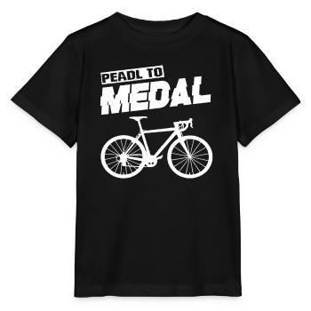 Pedal To Medal Road Bike Road Bike Road Bikes Road Bike - Stanley/Stella MINI CREATOR Kids’ T-Shirt - black - Front - Mikhail (115cm)
