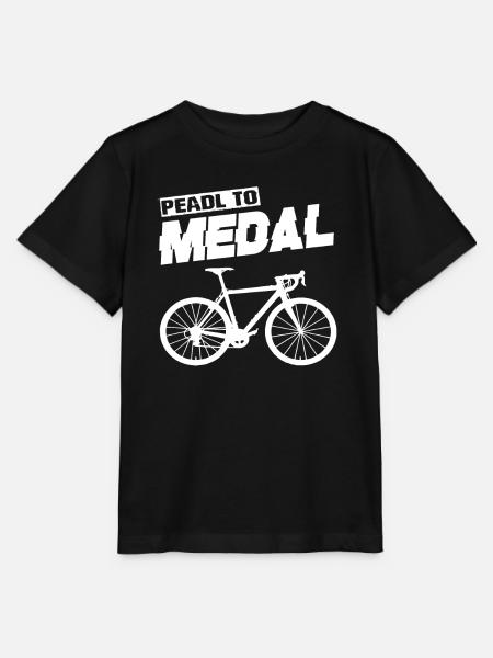 Pedal To Medal Rennrad Roadbike Rennräder Rennrad - Stanley/Stella Kinder T-Shirt MINI CREATOR  - Schwarz