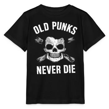 Alte Punks sterben nie - Stanley/Stella Kinder T-Shirt MINI CREATOR  - Schwarz - Vorne - Mikhail (115cm)