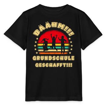Bäähm Grundschule ist Geschafft Schulkinder - Stanley/Stella Kinder T-Shirt MINI CREATOR  - Schwarz - Vorne - Mikhail (115cm)