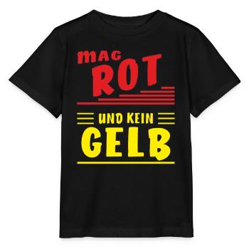 AIME LE ROUGE ET NON LE JAUNE - T-shirt bio MINI CREATOR Stanley/Stella Enfant - noir - Devant - Mikhail (115cm)