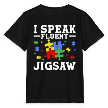 Puzzle Pièce Puzzle Amateur de Puzzle - T-shirt bio MINI CREATOR Stanley/Stella Enfant - noir - Devant - Mikhail (115cm)