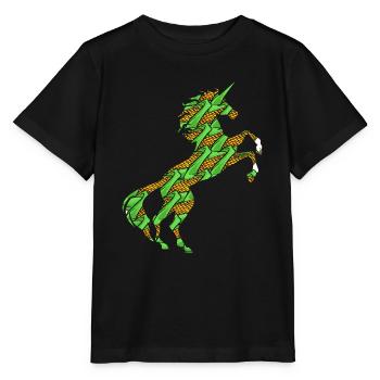 Corn Cobs Unicorn T-Shirt Corncob Maize Magical - Stanley/Stella MINI CREATOR Kids’ T-Shirt - black - Front - Mikhail (115cm)