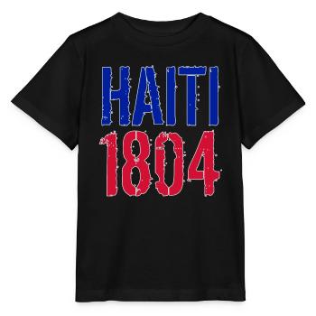 HAÏTI 1804 POLICE AUX COULEURS DU DRAPEAU NATIONAL - T-shirt bio MINI CREATOR Stanley/Stella Enfant - noir - Devant - Mikhail (115cm)