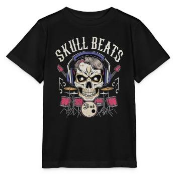 SKULL BEATS - Stanley/Stella Kinder T-Shirt MINI CREATOR  - Schwarz - Vorne - Mikhail (115cm)