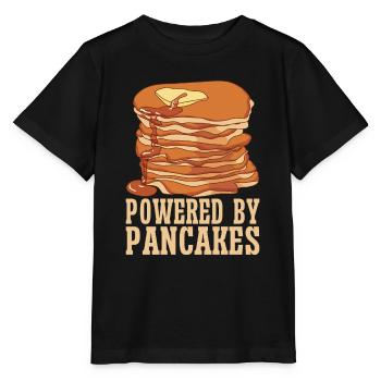Pfannkuchenfrühstückssirup Essen Lustiger - Stanley/Stella Kinder T-Shirt MINI CREATOR  - Schwarz - Vorne - Mikhail (115cm)