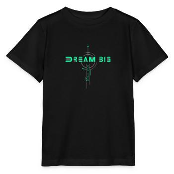 Rêver grand, viser plus haut : aspirer à la grandeur - T-shirt bio MINI CREATOR Stanley/Stella Enfant - noir - Devant - Mikhail (115cm)