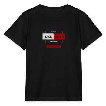 Pionnier intrépide : Preneur de risques - T-shirt bio MINI CREATOR Stanley/Stella Enfant - noir - Devant - Mikhail (115cm)