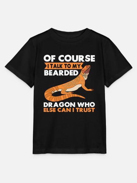 Bärde Drachenliebhaber Pogona Reptile Eidechse - Stanley/Stella Kinder T-Shirt MINI CREATOR - Schwarz