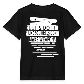Coeur oiseau cool blague anti guerre contre-culture citation - T-shirt bio MINI CREATOR Stanley/Stella Enfant - noir - Devant - Mikhail (115cm)