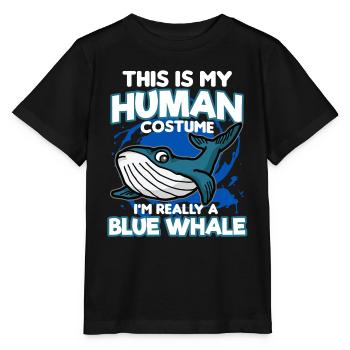 Human Costume Really a Blue Whale - Stanley/Stella MINI CREATOR Kids’ T-Shirt - black - Front - Mikhail (115cm)