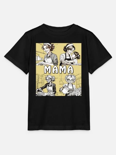 FRAU HAUSARBEIT MAMA - Stanley/Stella Kinder T-Shirt MINI CREATOR - Schwarz