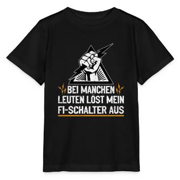 Mon RCD et moi plaisantons avec voltage - T-shirt bio MINI CREATOR Stanley/Stella Enfant - noir - Devant - Mikhail (115cm)