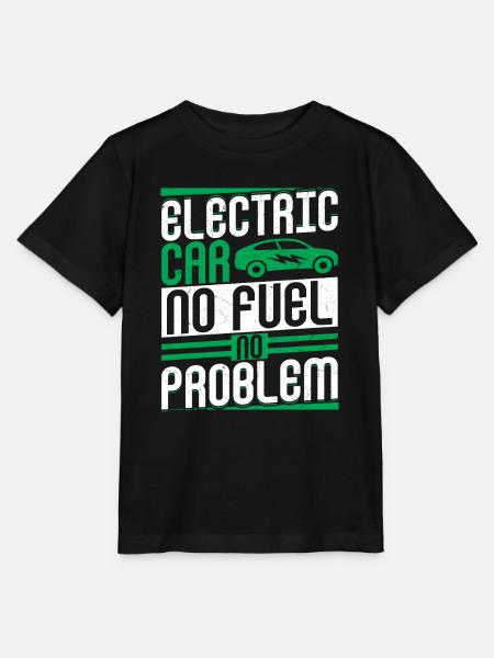 Electric Car No Fuel No Problem EV Driver Electric - Stanley/Stella Kinder T-Shirt MINI CREATOR  - Schwarz