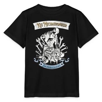 Kfz Mechatroniker Abschluss Mechatroniker Geschenk - Stanley/Stella Kinder T-Shirt MINI CREATOR  - Schwarz - Vorne - Mikhail (115cm)