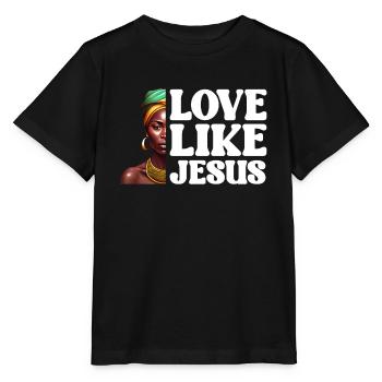 African American Christ Jesus Black Women - Stanley/Stella MINI CREATOR Kids’ T-Shirt - black - Front - Mikhail (115cm)