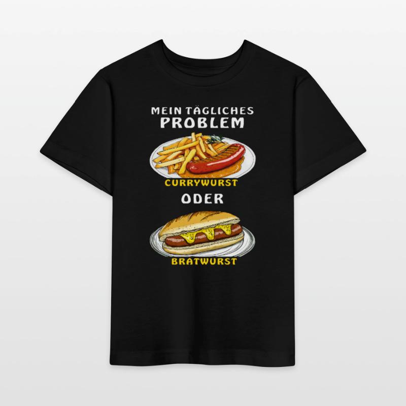 MEIN PROBLEM CURRYWURST ODER BRATWURST Stanley/Stella Kinder T-Shirt MINI CREATOR 