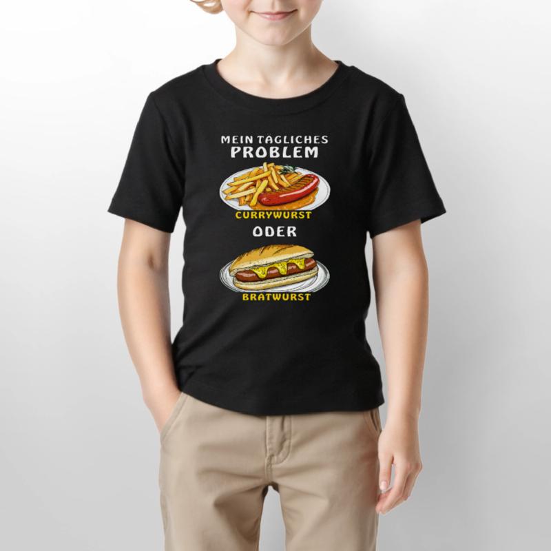 MEIN PROBLEM CURRYWURST ODER BRATWURST Stanley/Stella Kinder T-Shirt MINI CREATOR 