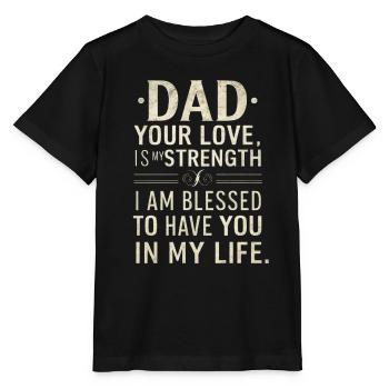 I LOVE DAD - Stanley/Stella MINI CREATOR Kids’ T-Shirt - black - Front - Mikhail (115cm)
