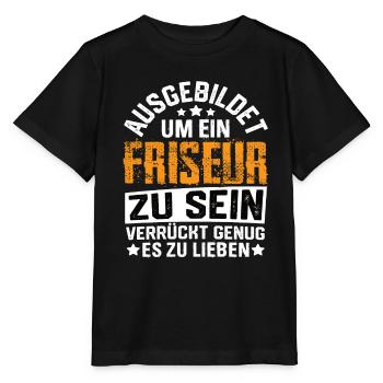 Hairdresser Hairdresser Hairdresser Hairdressing salon Hairdresser - Stanley/Stella MINI CREATOR Kids’ T-Shirt - black - Front - Mikhail (115cm)