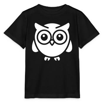 chouette - T-shirt bio MINI CREATOR Stanley/Stella Enfant - noir - Devant - Mikhail (115cm)