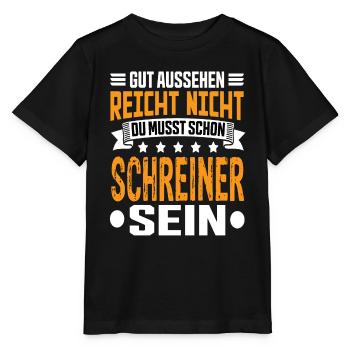Schreiner Schreinermeister Schreinerei Schreiner - Stanley/Stella Kinder T-Shirt MINI CREATOR  - Schwarz - Vorne - Mikhail (115cm)