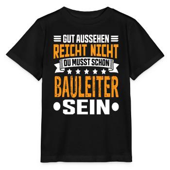 Directeur de la construction Gestion de la construction Meilleur directeur de la construction - T-shirt bio MINI CREATOR Stanley/Stella Enfant - noir - Devant - Mikhail (115cm)