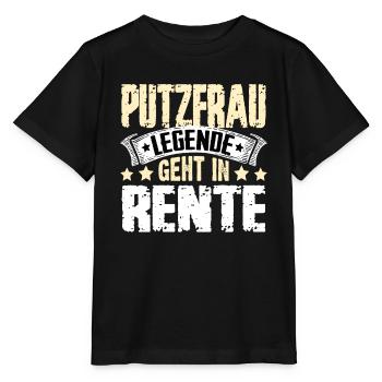 Cleaning lady legend retires - Stanley/Stella MINI CREATOR Kids’ T-Shirt - black - Front - Mikhail (115cm)
