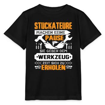 Stuckateuere Machen Keine Pause - Stanley/Stella Kinder T-Shirt MINI CREATOR  - Schwarz - Vorne - Mikhail (115cm)