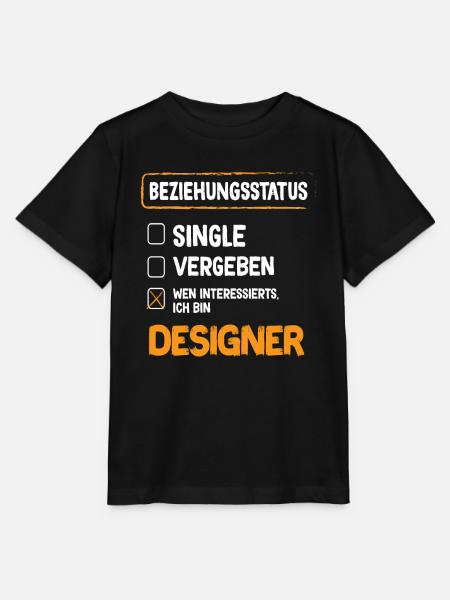 Designer Beziehungsstatus - Stanley/Stella Kinder T-Shirt MINI CREATOR - Schwarz