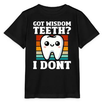 Dents de sagesse cadeau pour l’extraction des dents de sagesse - T-shirt bio MINI CREATOR Stanley/Stella Enfant - noir - Devant - Mikhail (115cm)