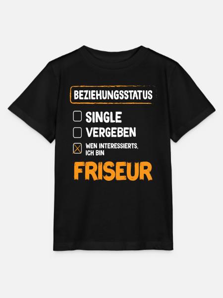 Friseur Beziehungsstatus - Stanley/Stella Kinder T-Shirt MINI CREATOR  - Schwarz