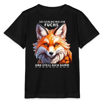 BE SMART AS A FOX - Stanley/Stella MINI CREATOR Kids’ T-Shirt - black - Front - Mikhail (115cm)