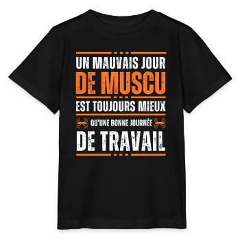 A bad day of weight training Gift idea - Stanley/Stella MINI CREATOR Kids’ T-Shirt - black - Front - Mikhail (115cm)