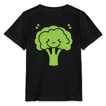 Brokkoli - Stanley/Stella Kinder T-Shirt MINI CREATOR  - Schwarz - Vorne - Mikhail (115cm)