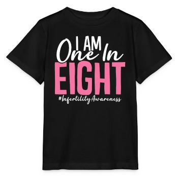 Une infertilité du jour de la FIV sur huit - T-shirt bio MINI CREATOR Stanley/Stella Enfant - noir - Devant - Mikhail (115cm)