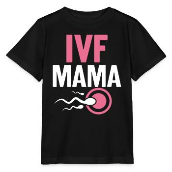 Drôle de FIV Maman FIV Prélèvement d’ovules Jour Infertilité - T-shirt bio MINI CREATOR Stanley/Stella Enfant - noir - Devant - Mikhail (115cm)