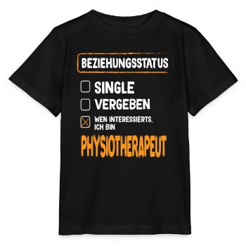 Kinésithérapeute Statut relationnel Physiothérapie - T-shirt bio MINI CREATOR Stanley/Stella Enfant - noir - Devant - Mikhail (115cm)