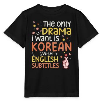 Korean Drama Merch K-Drama Lover Fan - Stanley/Stella MINI CREATOR Kids’ T-Shirt - black - Front - Mikhail (115cm)