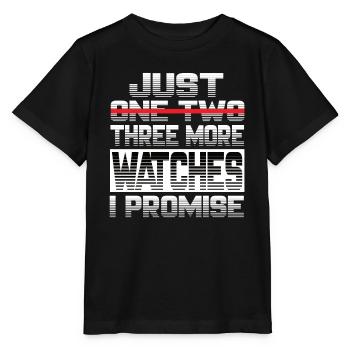 Juste une montre de plus Je promets Montres - T-shirt bio MINI CREATOR Stanley/Stella Enfant - noir - Devant - Mikhail (115cm)