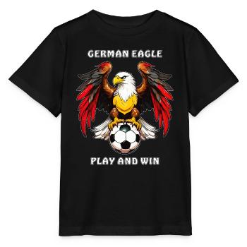 FOOTBALL GERMAN EAGLE PLAY AND WIN - Stanley/Stella MINI CREATOR Kids’ T-Shirt - black - Front - Mikhail (115cm)