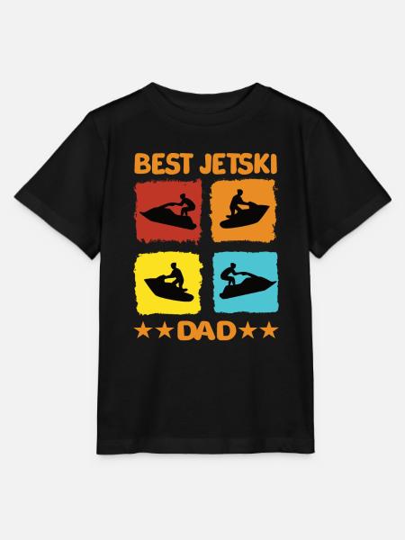 Best Jetski Dad - Stanley/Stella Kinder T-Shirt MINI CREATOR  - Schwarz