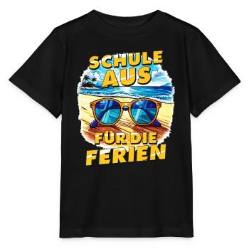 SCHULE AUS FÜR DIE FERIEN - Stanley/Stella Kinder T-Shirt MINI CREATOR  - Schwarz - Vorne - Mikhail (115cm)