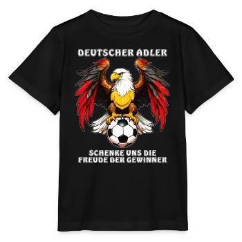 FOOTBALL GERMAN EAGLE - Stanley/Stella MINI CREATOR Kids’ T-Shirt - black - Front - Mikhail (115cm)