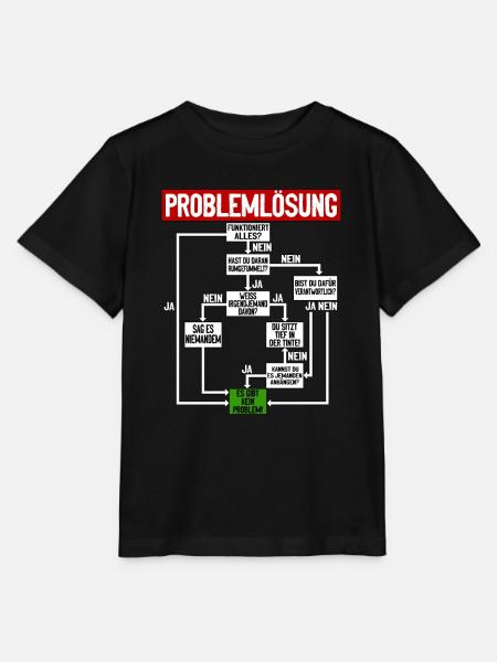 Problemlösung Humorvolle Anleitung für den Alltag - Stanley/Stella Kinder T-Shirt MINI CREATOR - Schwarz