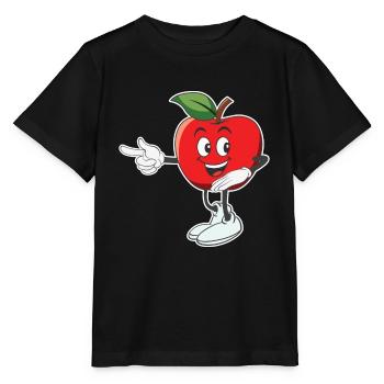 Apple Cute Apple Butter Picker Apple - Stanley/Stella MINI CREATOR Kids’ T-Shirt - black - Front - Mikhail (115cm)