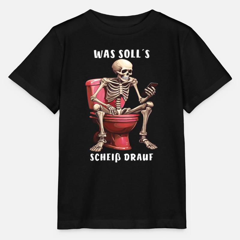 SQUELETTE QU’EST-CE QUE C’EST QUE CE - T-shirt bio MINI CREATOR Stanley/Stella Enfant - noir