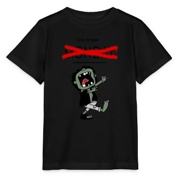 Ich hasse Montagen - Stanley/Stella Kinder T-Shirt MINI CREATOR  - Schwarz - Vorne - Mikhail (115cm)