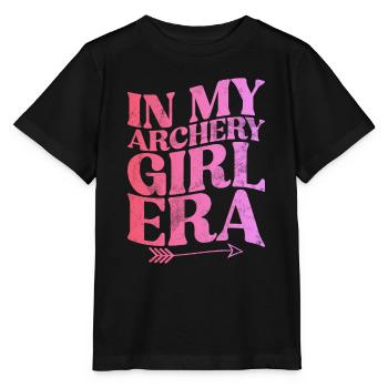 Archery Bowhunter Shooting Girls Arrow Hunting - Stanley/Stella MINI CREATOR Kids’ T-Shirt - black - Front - Mikhail (115cm)